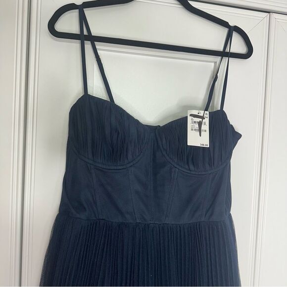 Hutch Amara 12 NEW Navy Tulle MIDI corset Dress (V1) Reg. $348 - Picture 7 of 13